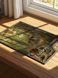 Go Down, Moses watercolour book poster framed on wall – literary fiction wall art