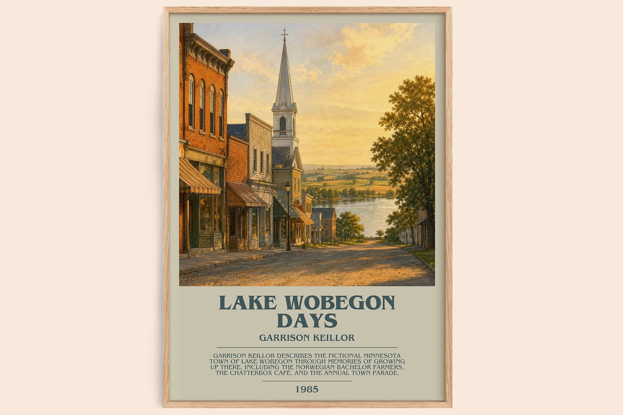 Lake Wobegon Days Bookish Wall Art by Garrison Keillor