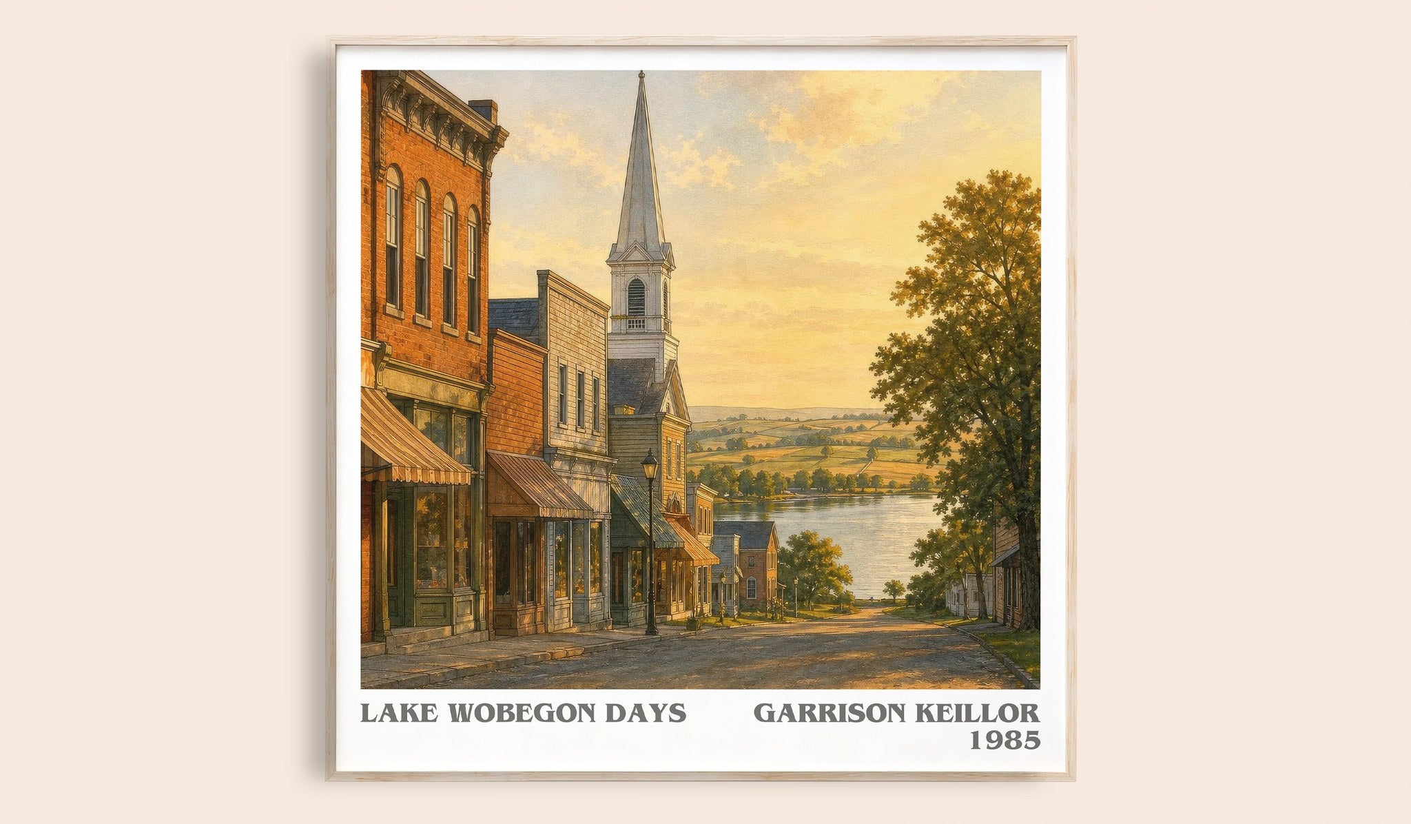 Lake Wobegon Days Literary Art Print by Garrison Keillor