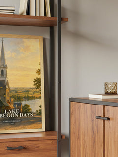 Lake Wobegon Days book watercolour illustration paper finish options – matte satin gloss