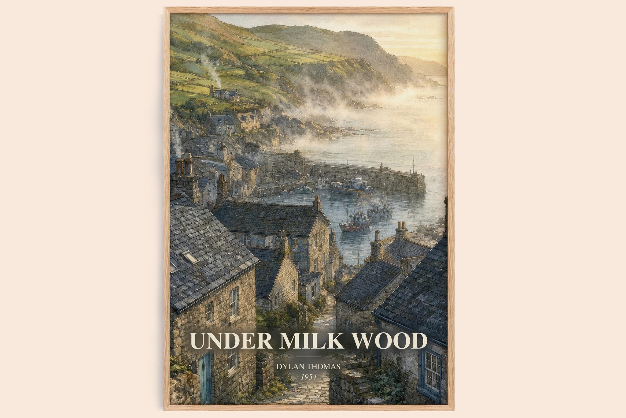 Under Milk Wood Book Watercolour Illustration by Dylan Thomas