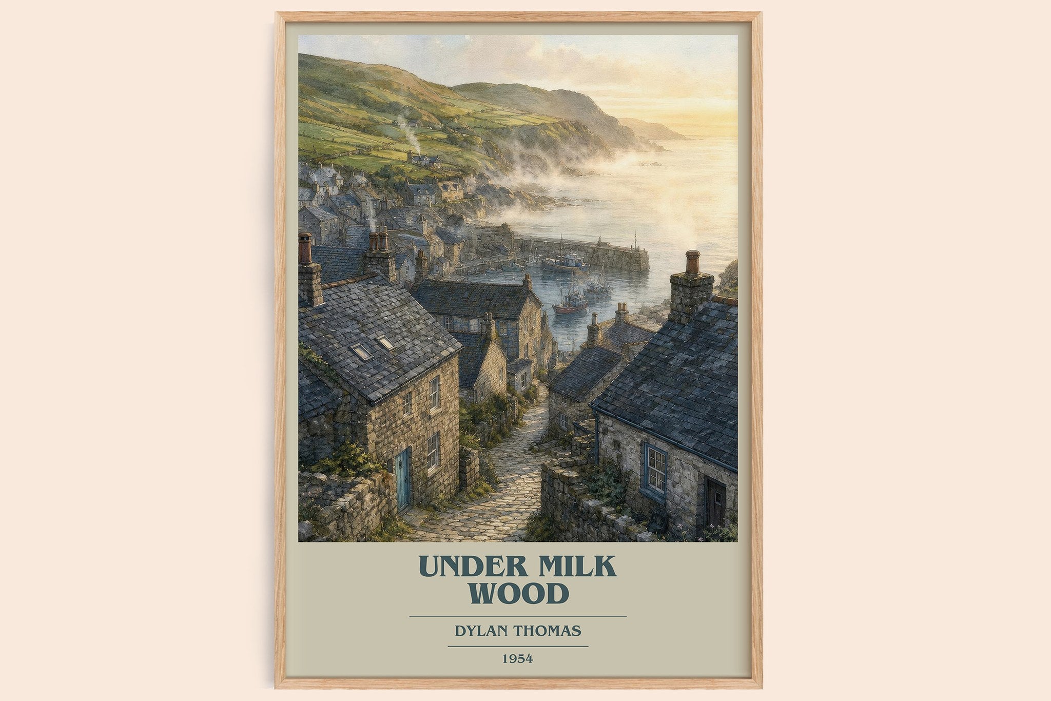 Under Milk Wood Book Cover Poster by Dylan Thomas