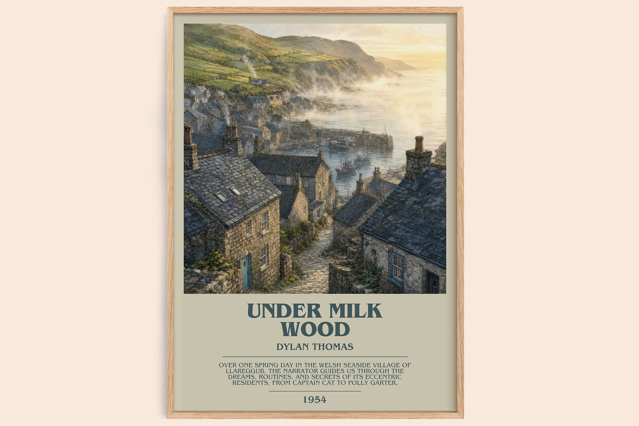 Under Milk Wood Bookish Wall Art by Dylan Thomas