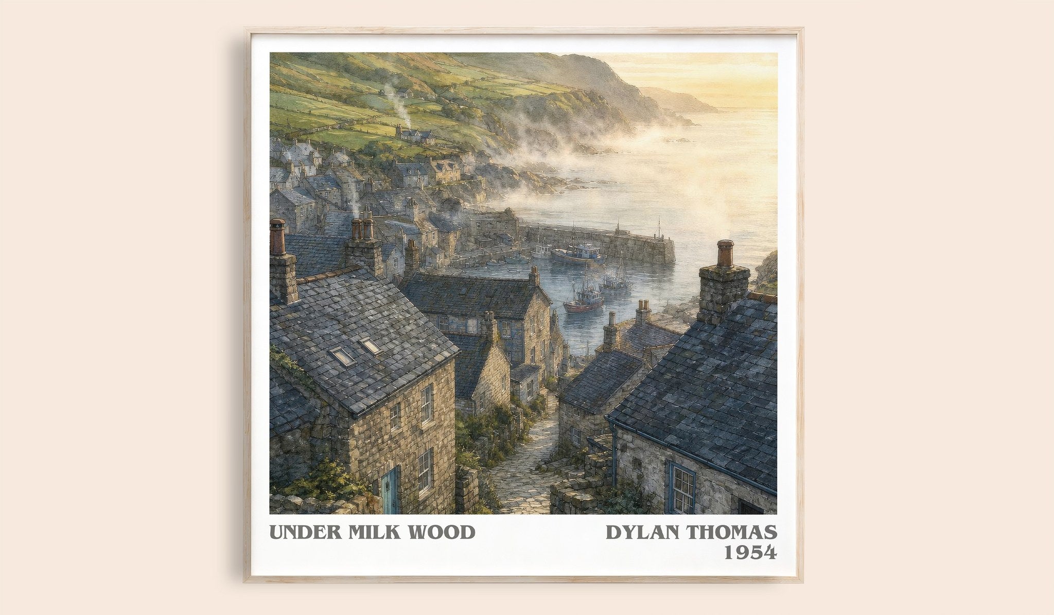 Under Milk Wood Literary Art Print by Dylan Thomas