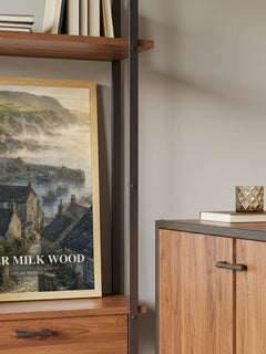 Under Milk Wood book watercolour illustration paper finish options – matte satin gloss