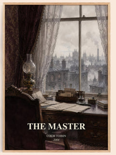 The Master watercolour book poster by Colm Toibin – framed literary art print
