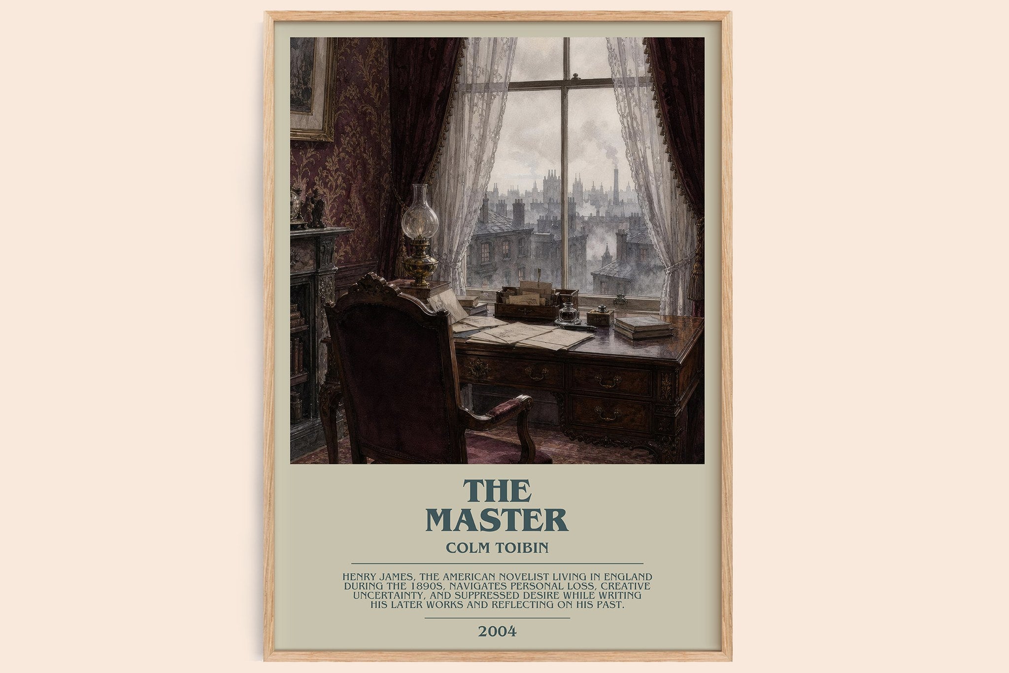 The Master Bookish Wall Art by Colm Toibin