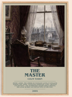The Master Bookish Wall Art by Colm Toibin – framed poster