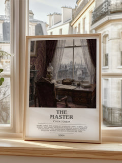 The Master Bookish Wall Art by Colm Toibin – framed print by a bright window