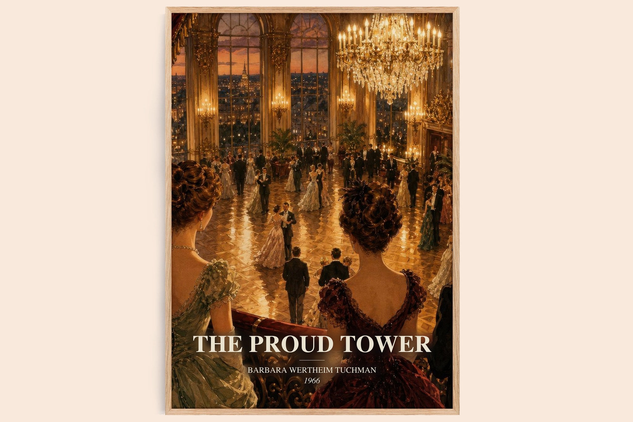 Proud Tower Book Watercolour Illustration by Barbara Wertheim Tuchman