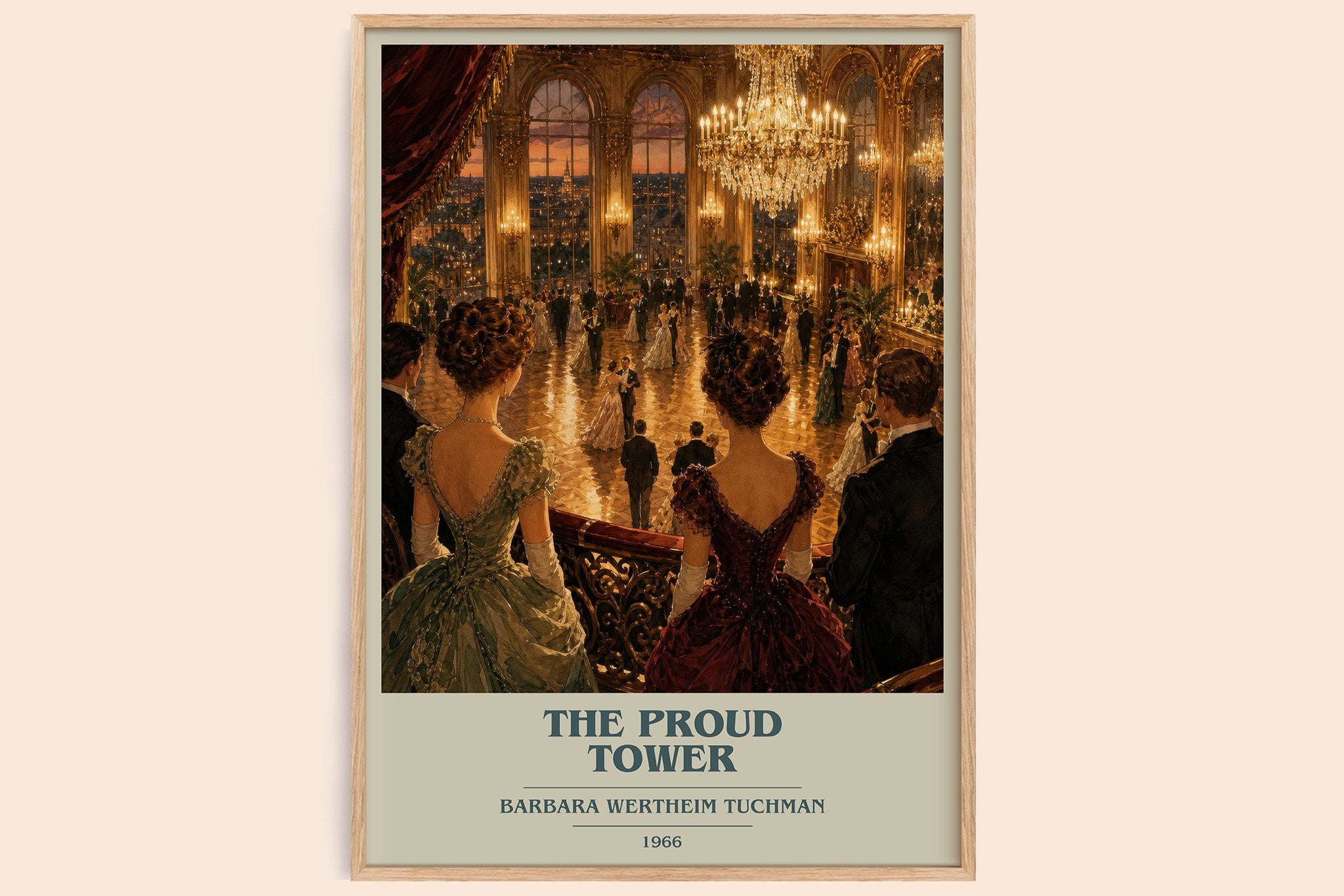 The Proud Tower Book Cover Poster by Barbara Wertheim Tuchman