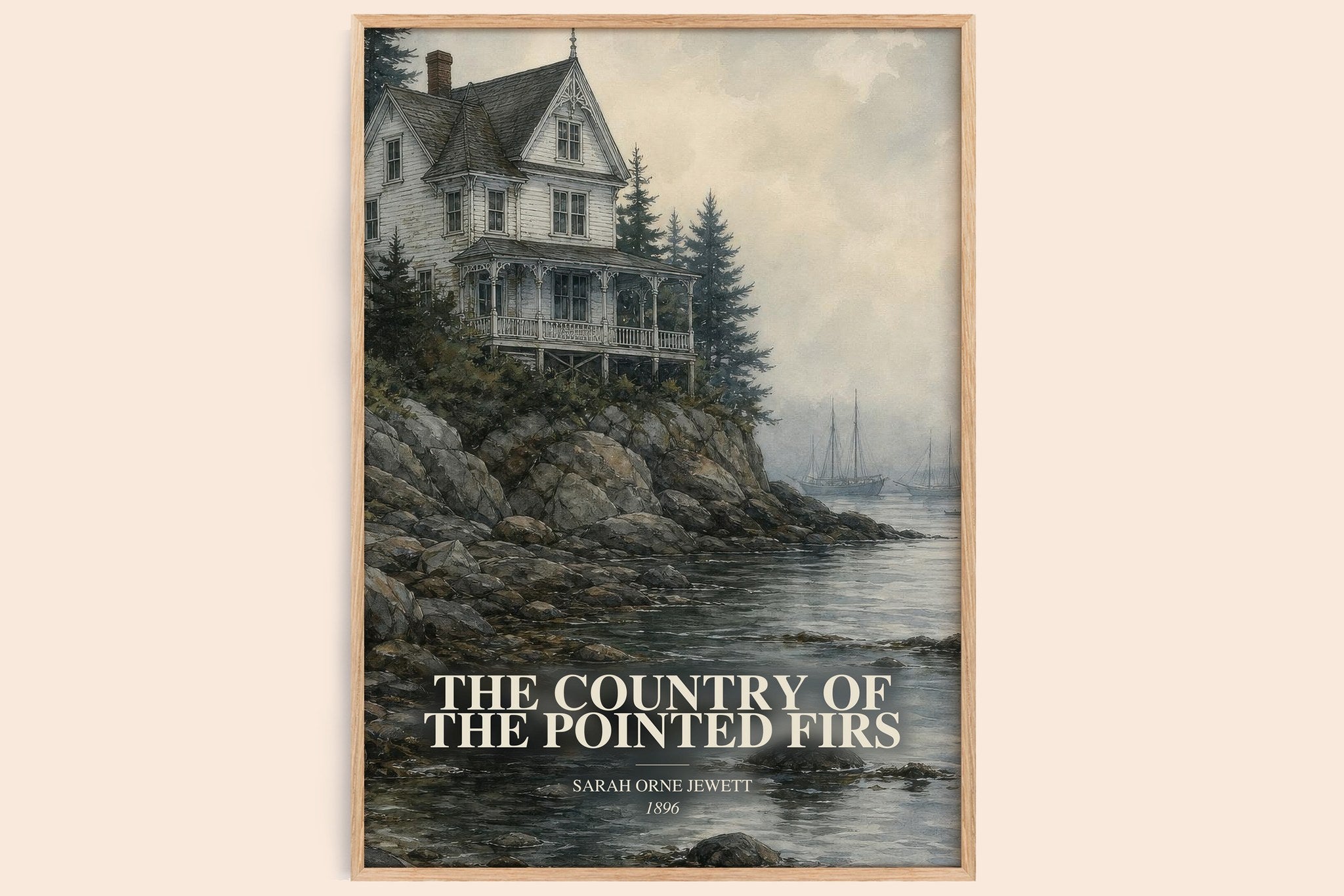 Country of the Pointed Firs Book Watercolour Illustration by S. Jewett