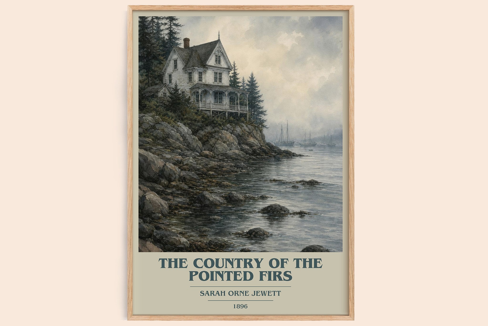 The Country of the Pointed Firs Book Cover Poster by Sarah Orne Jewett