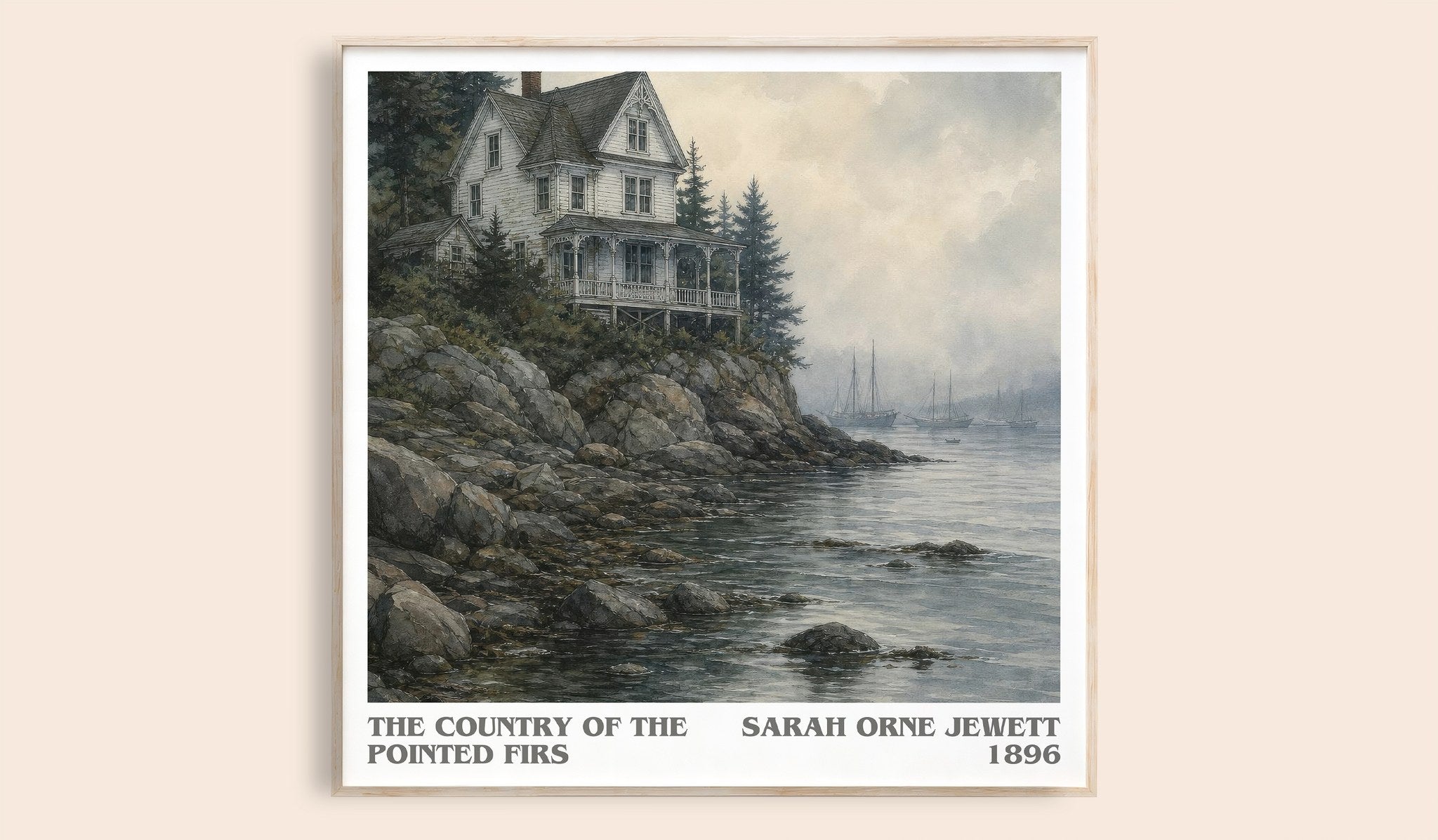 Country of the Pointed Firs Literary Art Print by Sarah Orne Jewett