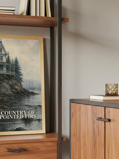 The Country of the Pointed Firs book watercolour illustration paper finish options – matte satin gloss