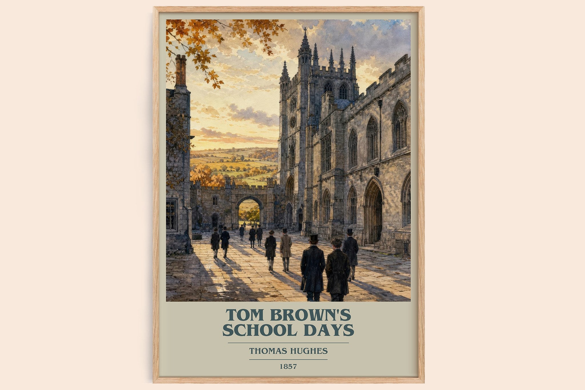 Tom Brown's School Days Book Cover Poster by Thomas Hughes