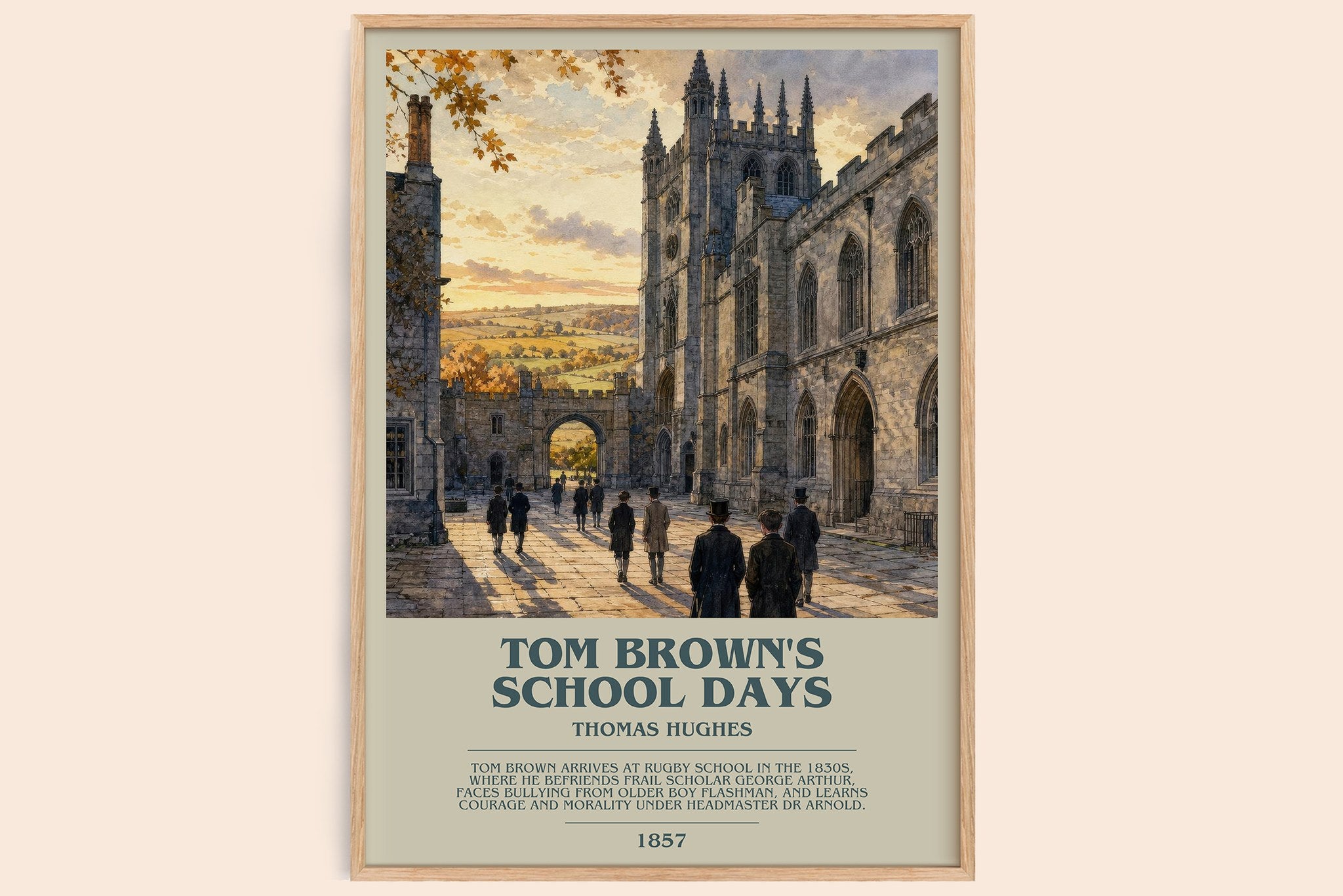 Tom Brown's School Days Bookish Wall Art by Thomas Hughes