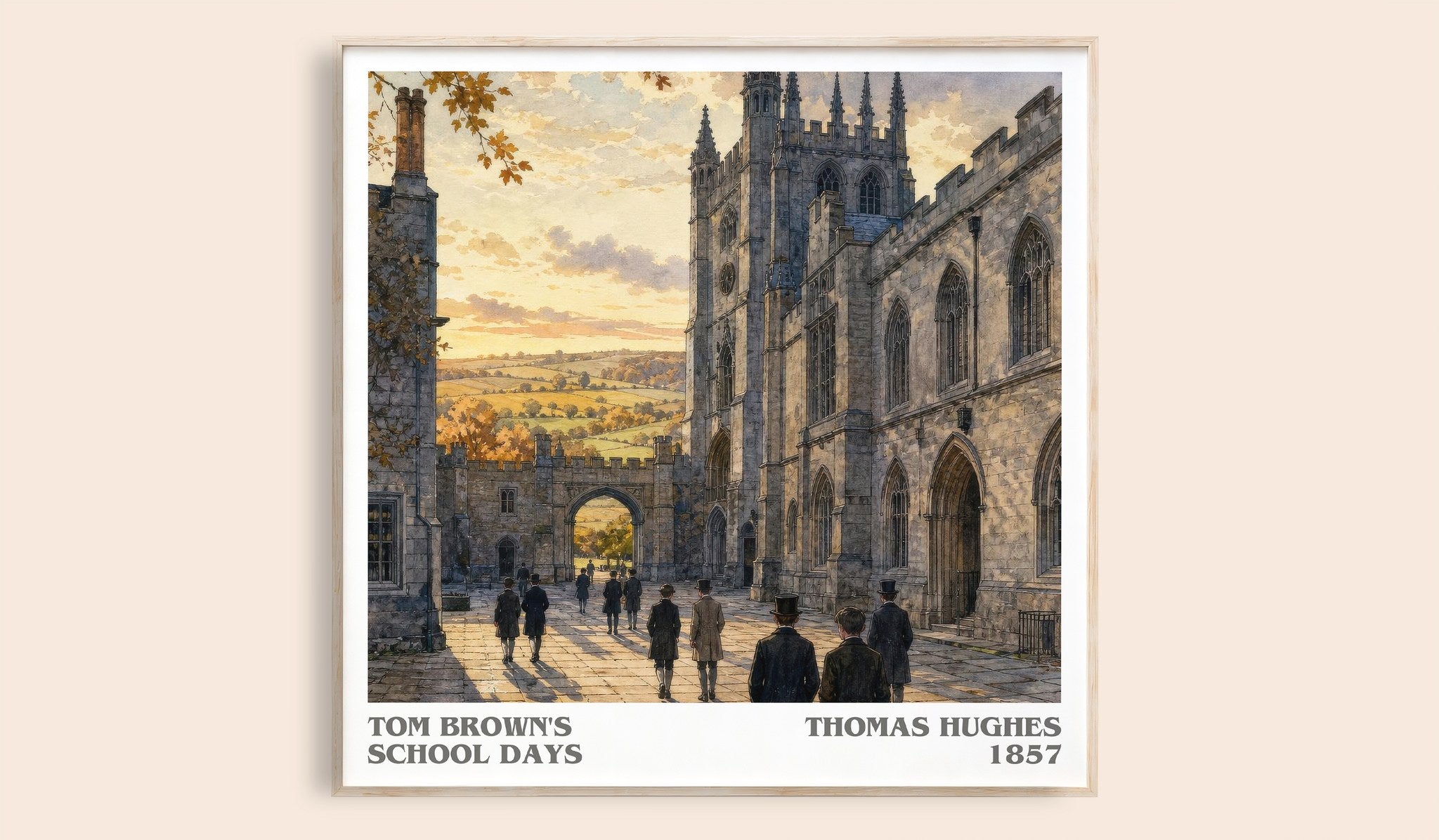 Tom Brown's School Days Literary Art Print by Thomas Hughes