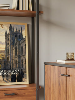 Tom Brown's School Days book watercolour illustration paper finish options – matte satin gloss