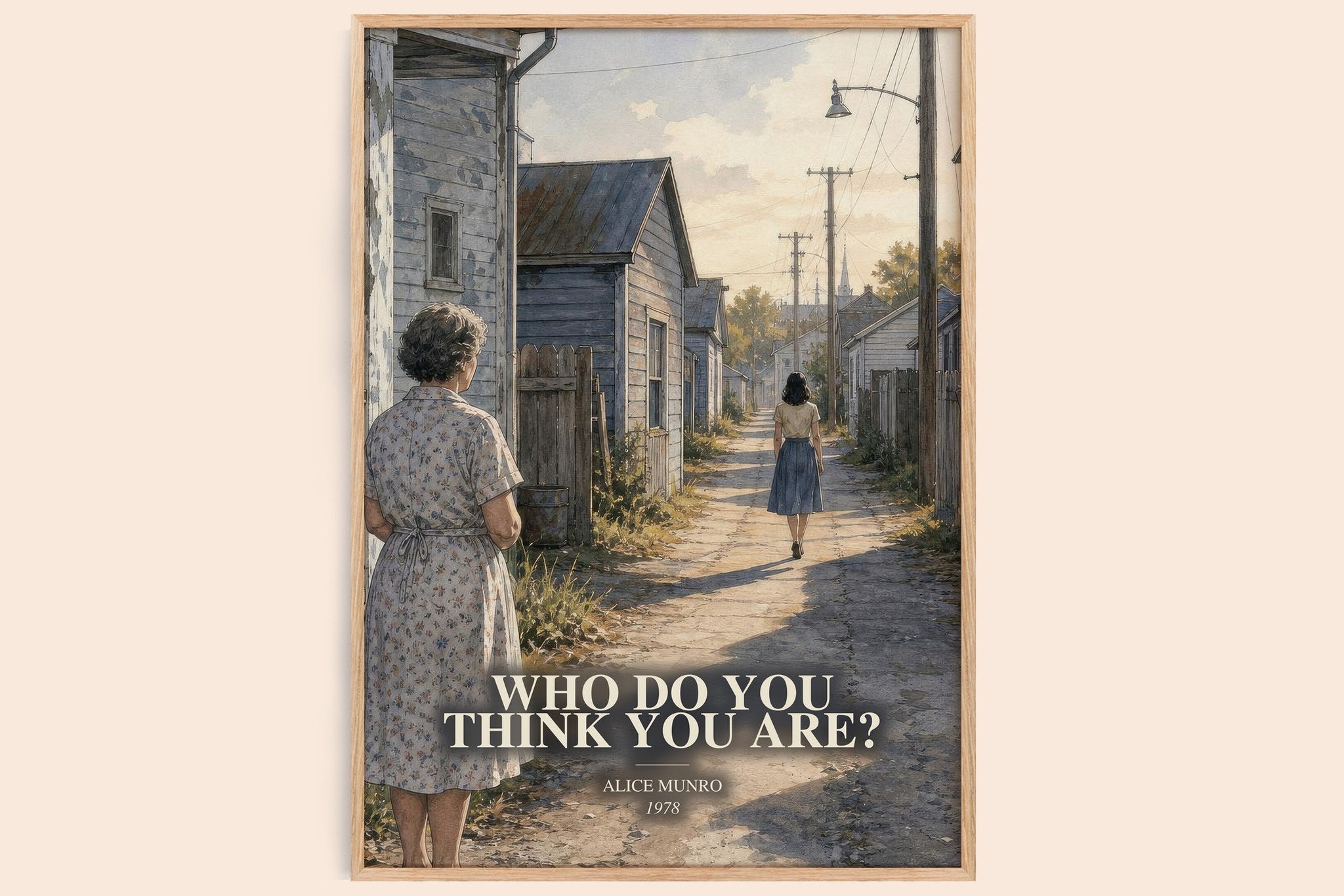 Who Do You Think You Are? Book Watercolour Illustration by Alice Munro