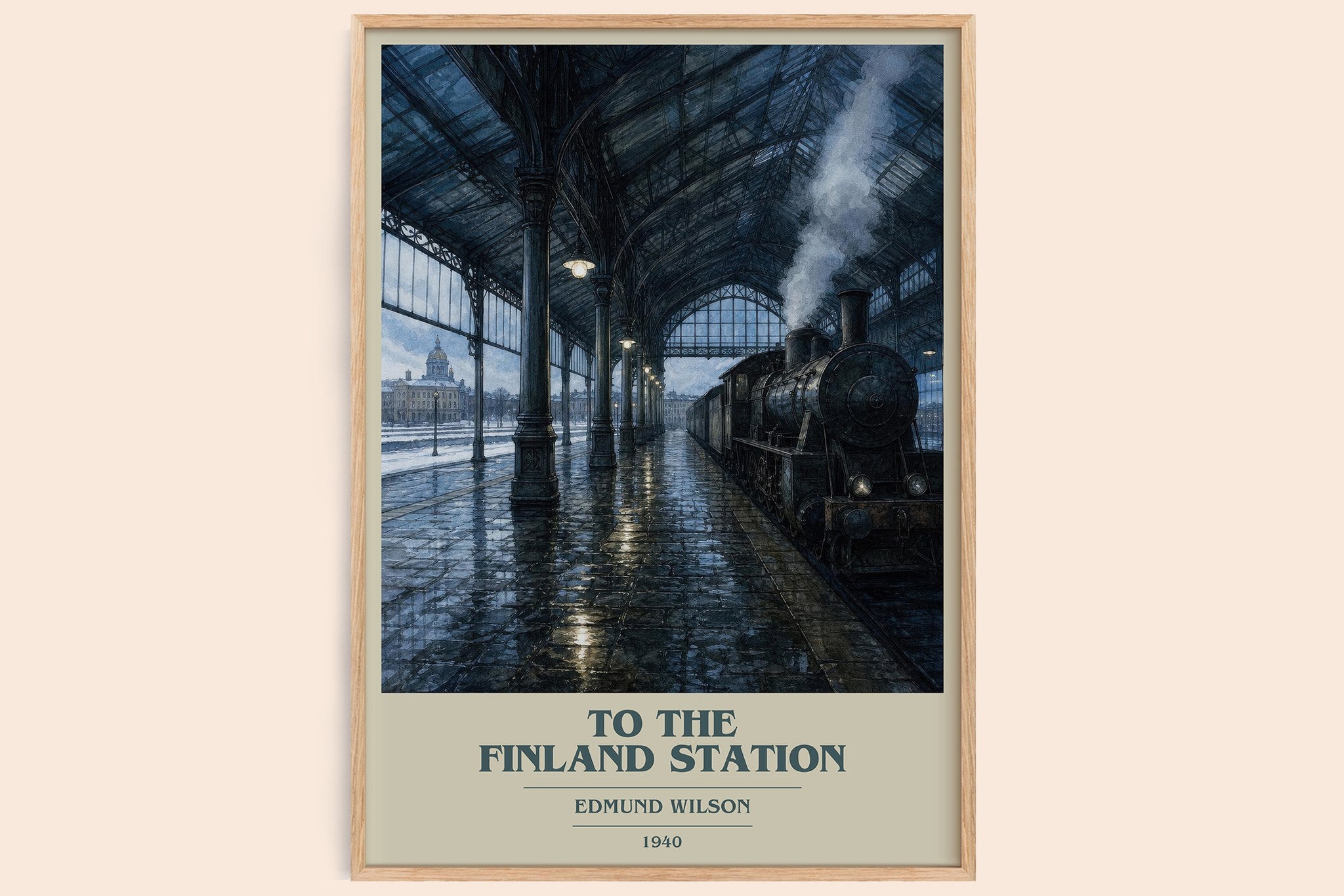 To the Finland Station Book Cover Poster by Edmund Wilson