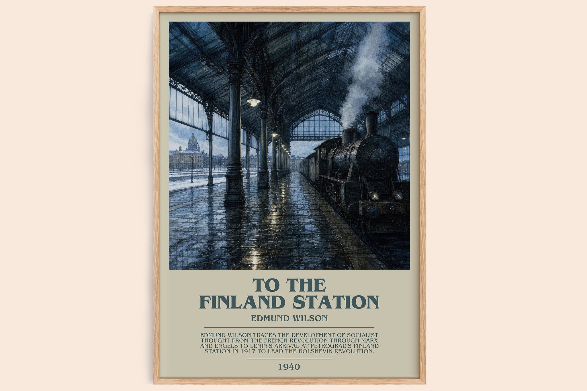 To the Finland Station Bookish Wall Art by Edmund Wilson