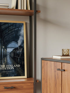 To the Finland Station book watercolour illustration paper finish options – matte satin gloss