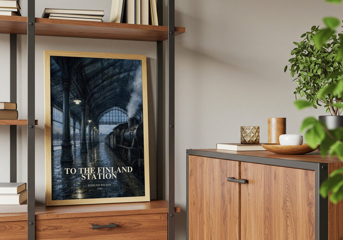To the Finland Station book watercolour illustration paper finish options – matte satin gloss