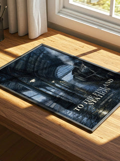 To the Finland Station watercolour book poster framed on wall – non fiction wall art