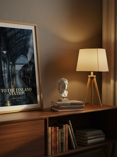 To the Finland Station watercolour print on bookshelf – Edmund Wilson fan gift