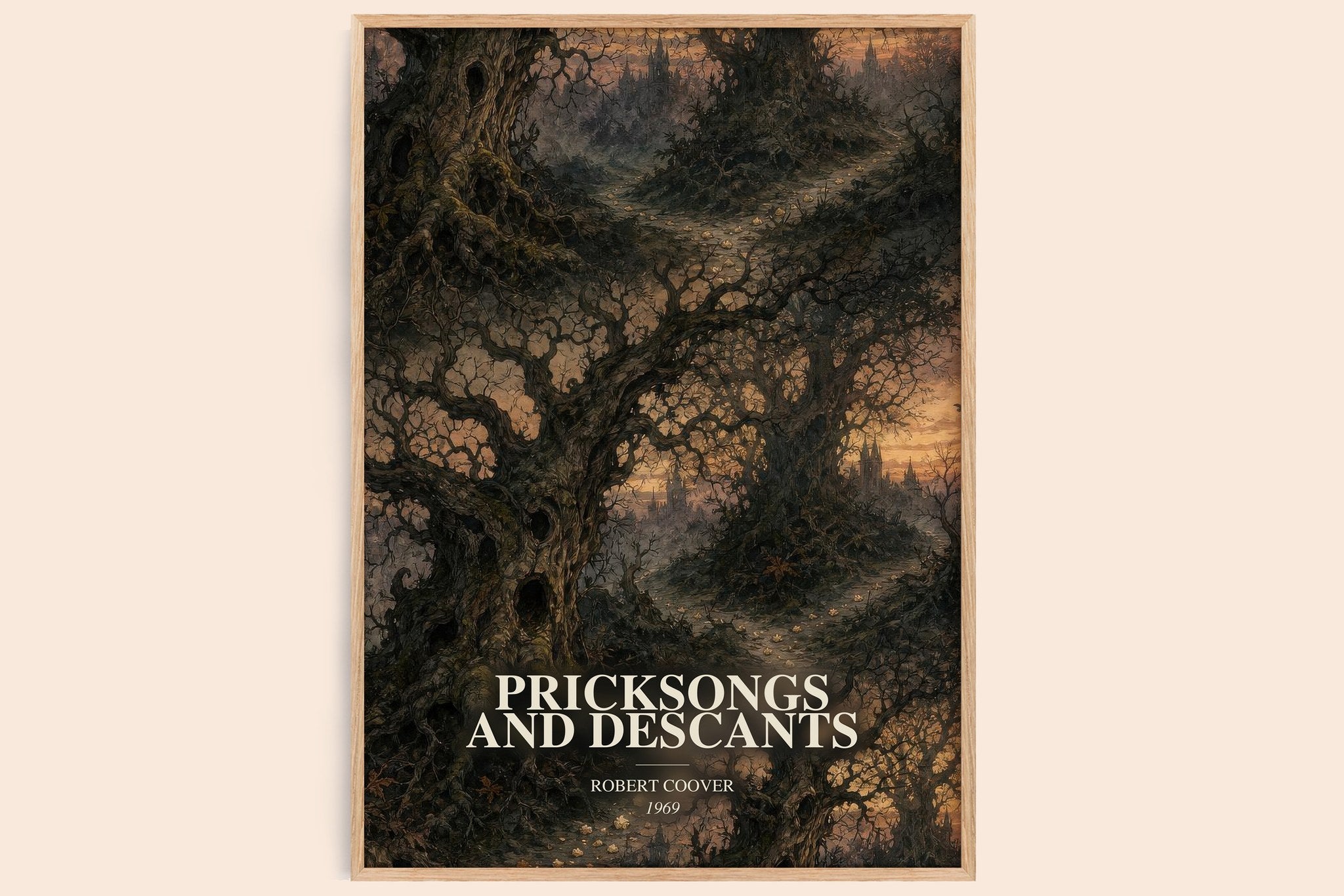 Pricksongs and Descants Book Watercolour Illustration by Robert Coover