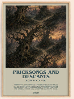 Pricksongs and Descants Bookish Wall Art by Robert Coover – framed poster