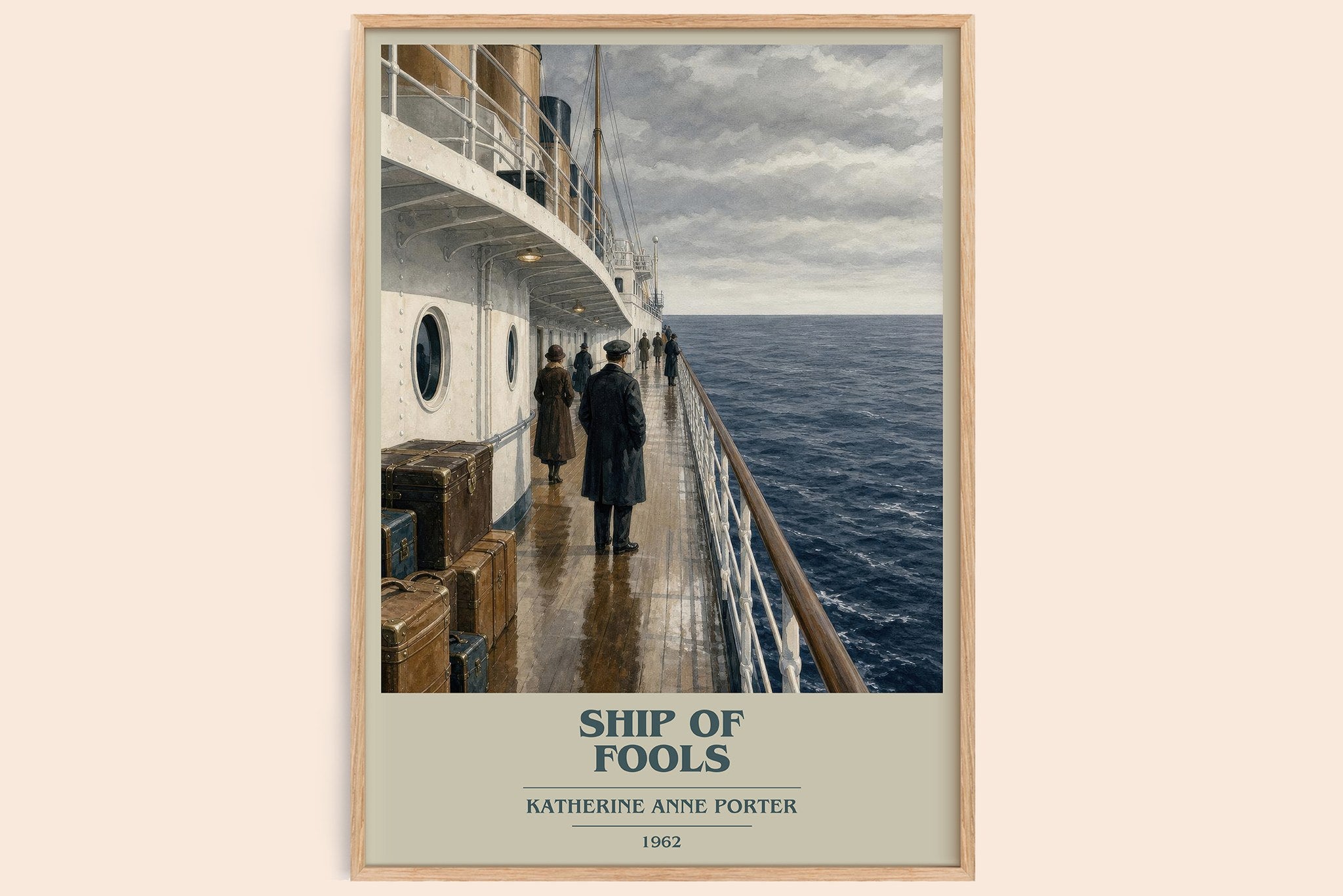 Ship Of Fools Book Cover Poster by Katherine Anne Porter