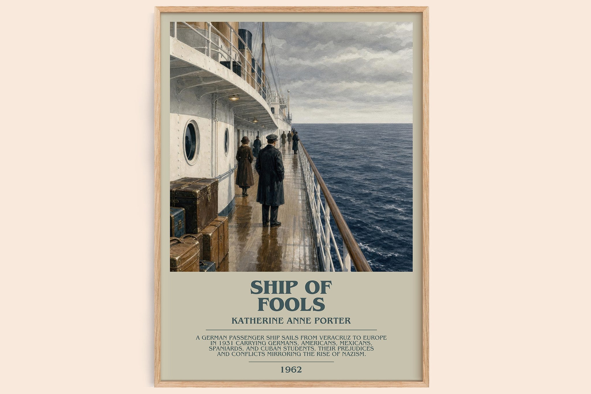 Ship Of Fools Bookish Wall Art by Katherine Anne Porter