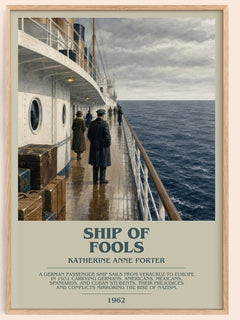 Ship Of Fools Bookish Wall Art by Katherine Anne Porter – framed poster
