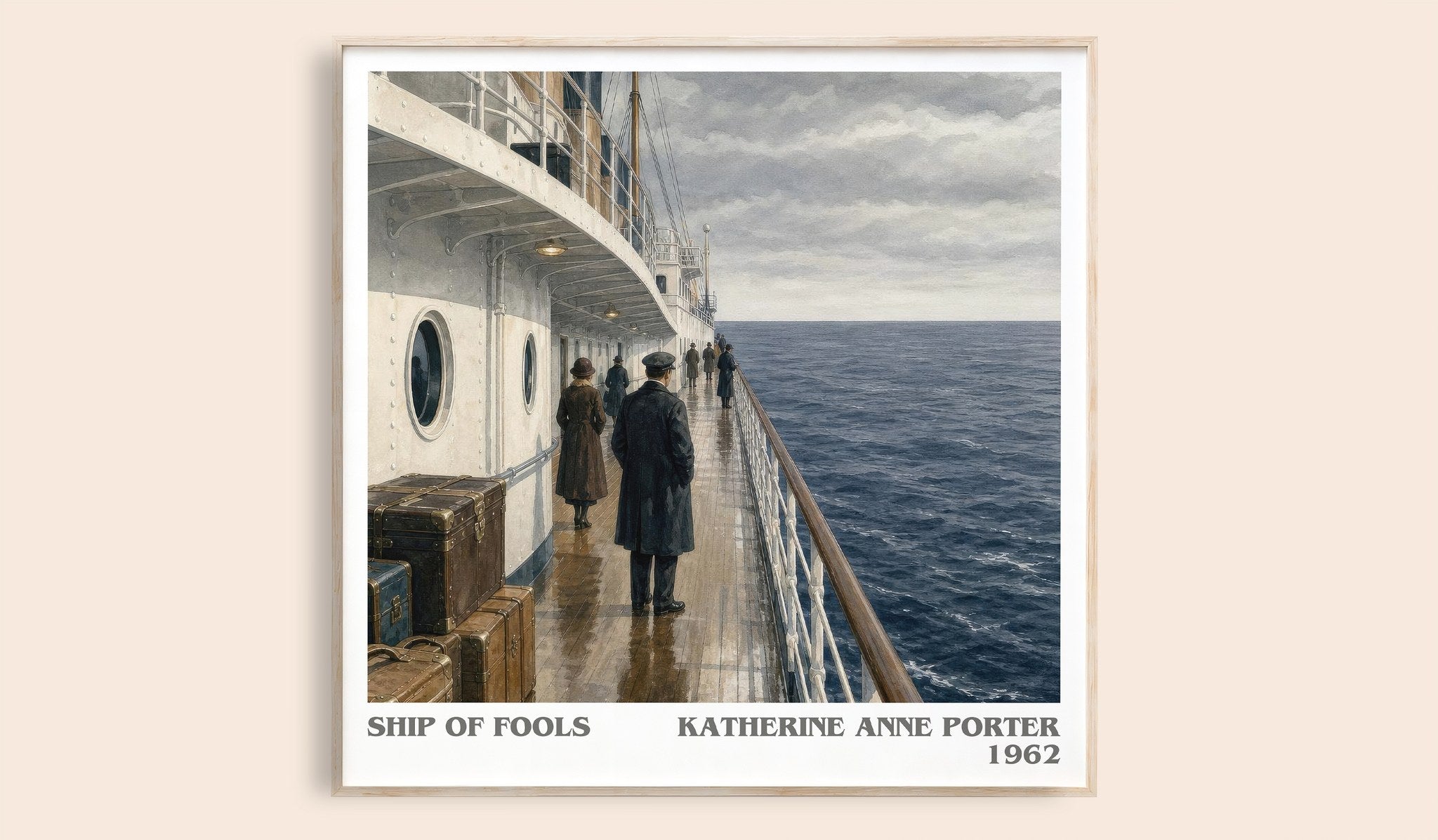 Ship Of Fools Literary Art Print by Katherine Anne Porter