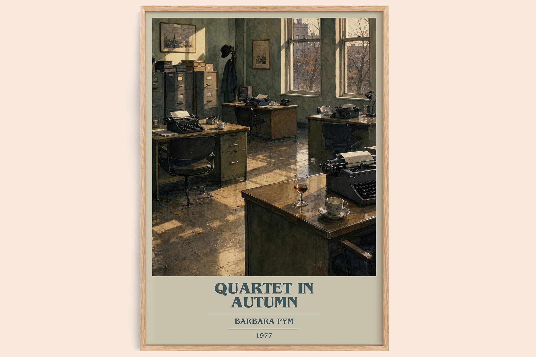 Quartet in Autumn Book Cover Poster by Barbara Pym