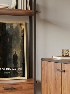 The Anubis Gates book watercolour illustration paper finish options – matte satin gloss