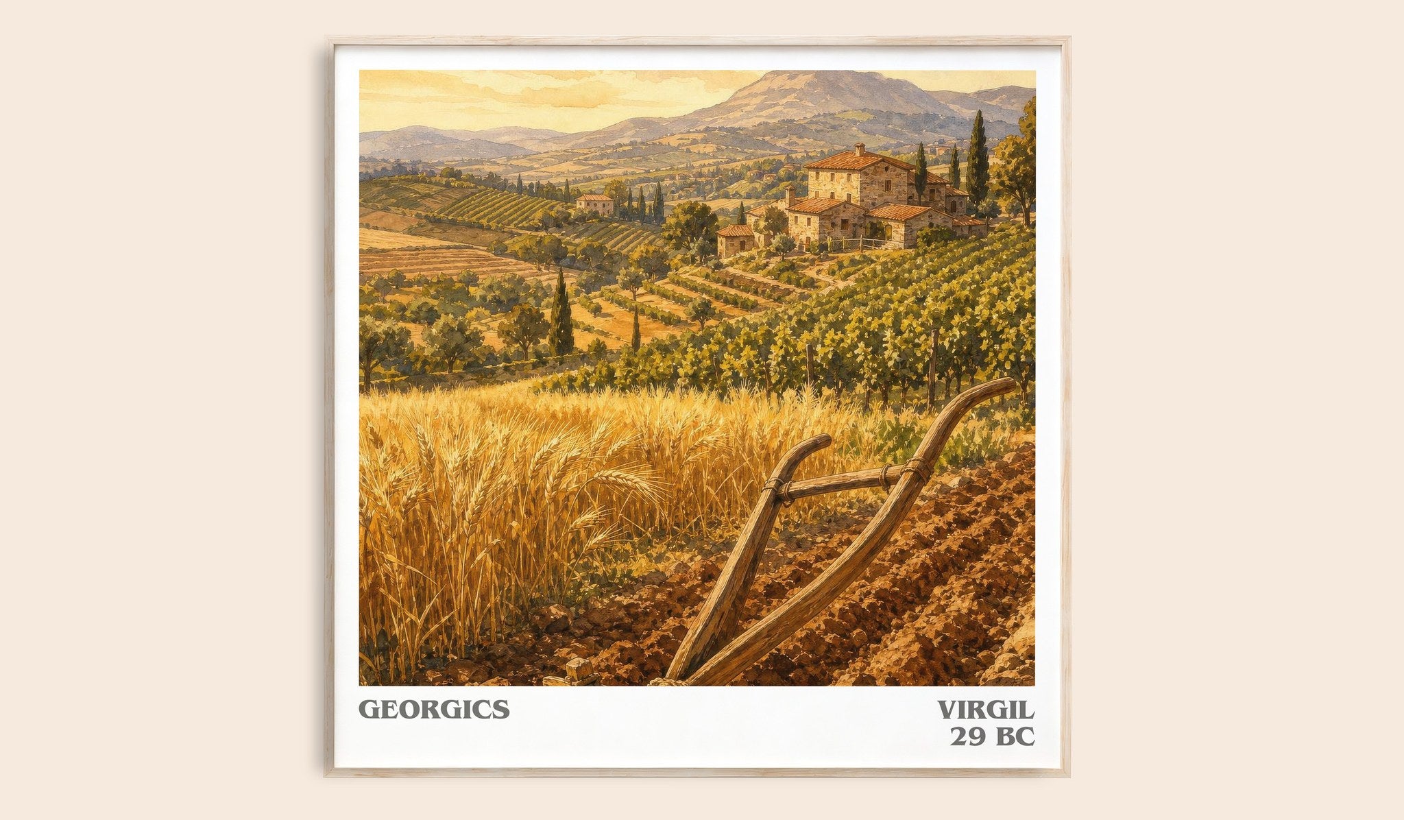 Georgics Literary Art Print by Virgil