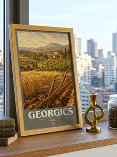 Georgics book cover poster colour and style options – Virgil book art