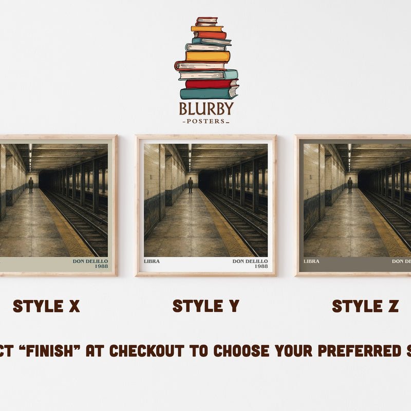 Libra literary print in frame leaning in hallway – literary fiction wall art