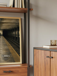 Libra book watercolour illustration paper finish options – matte satin gloss