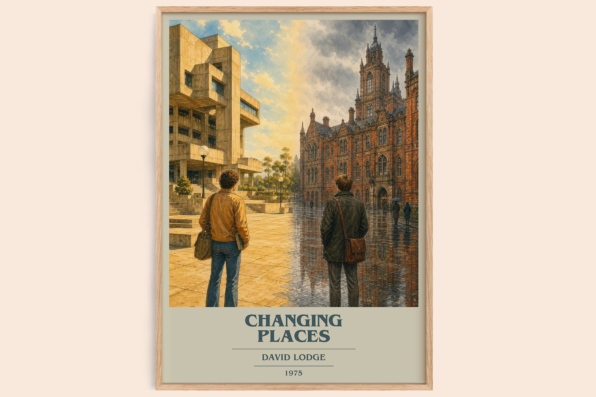 Changing Places Book Cover Poster by David Lodge