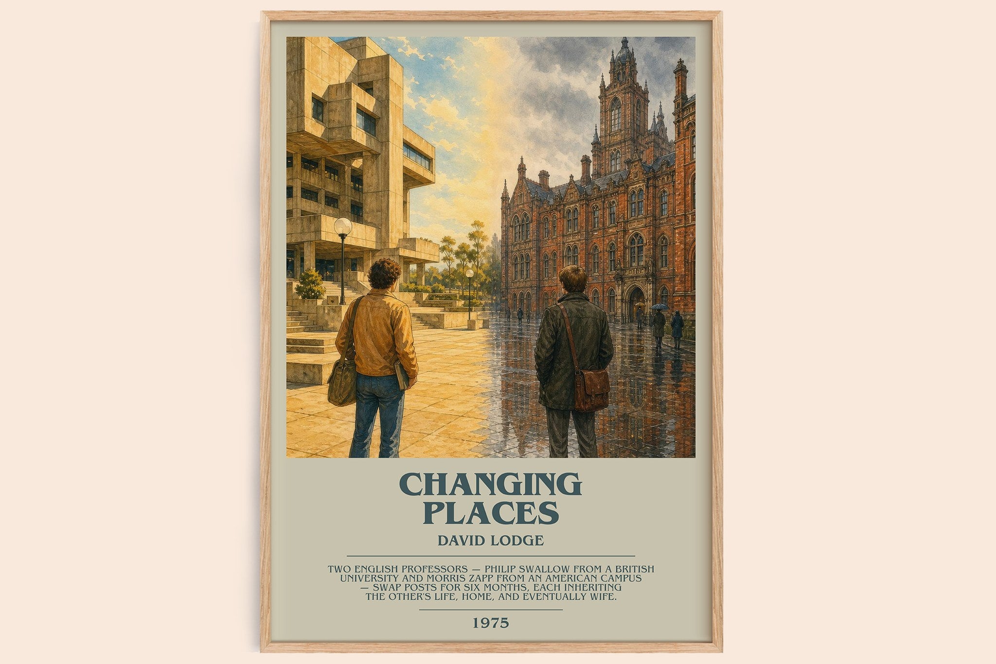 Changing Places Bookish Wall Art by David Lodge