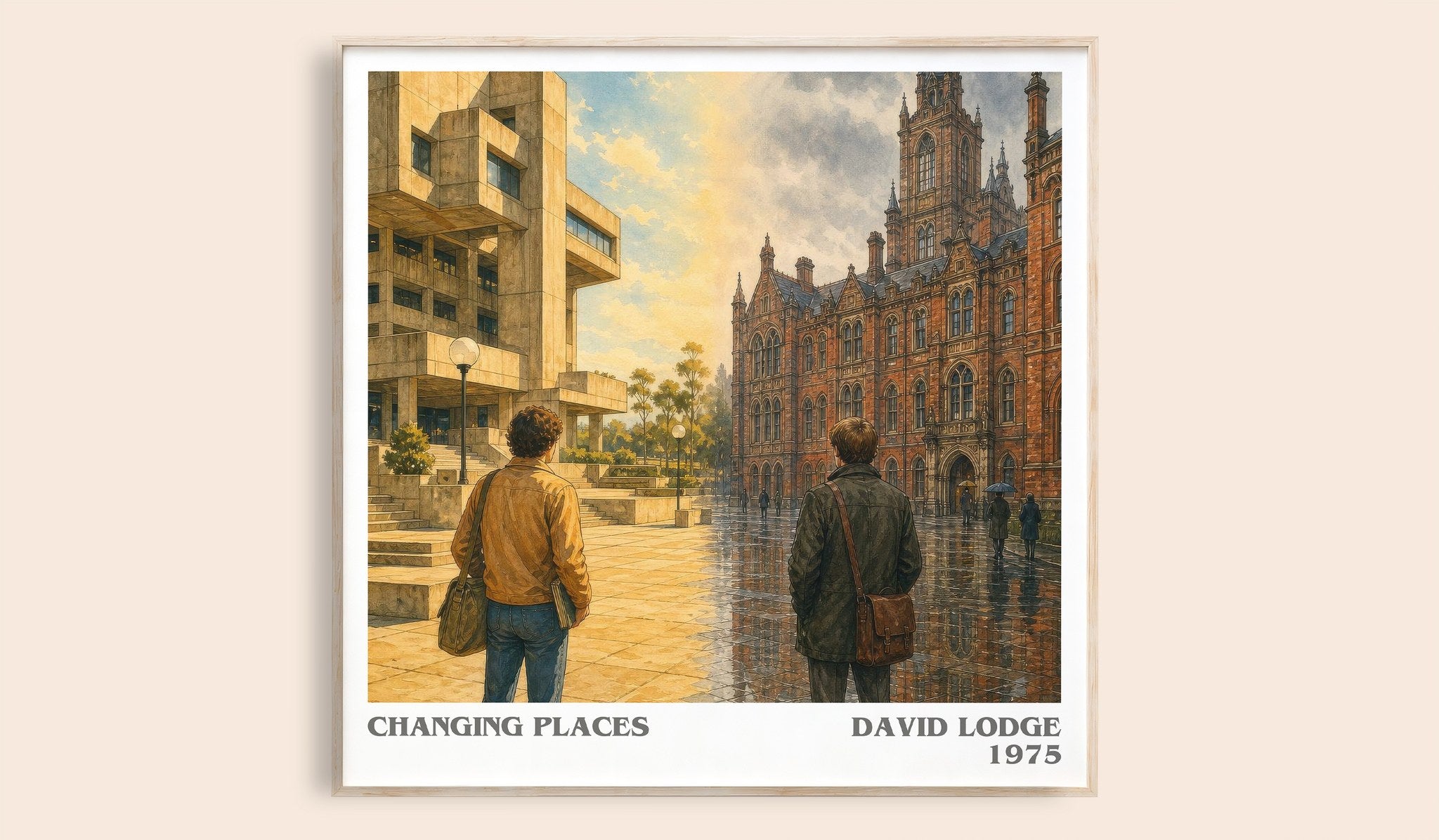 Changing Places Literary Art Print by David Lodge