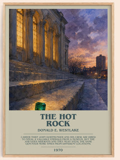 The Hot Rock Bookish Wall Art by Donald E. Westlake – framed poster