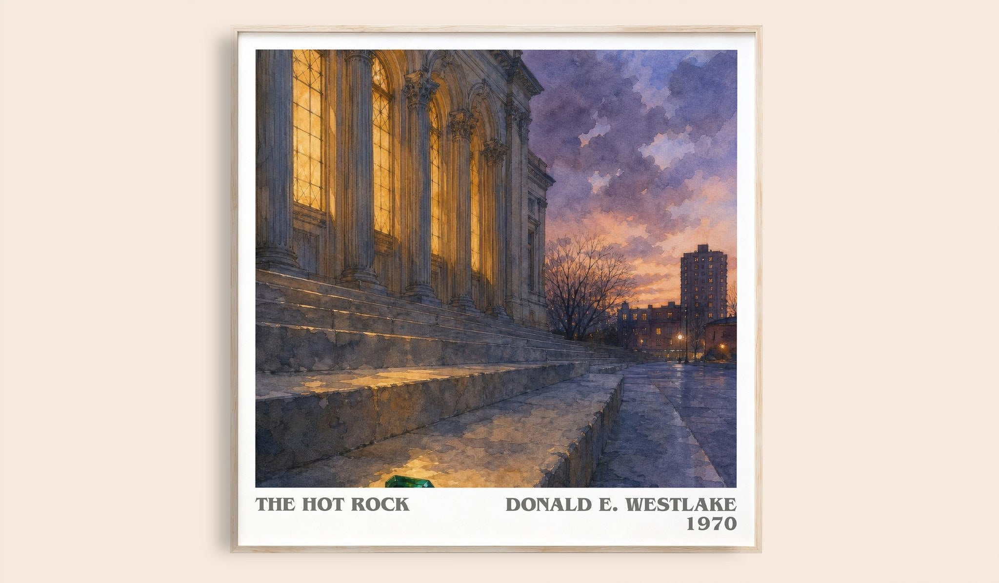 The Hot Rock Literary Art Print by Donald E. Westlake