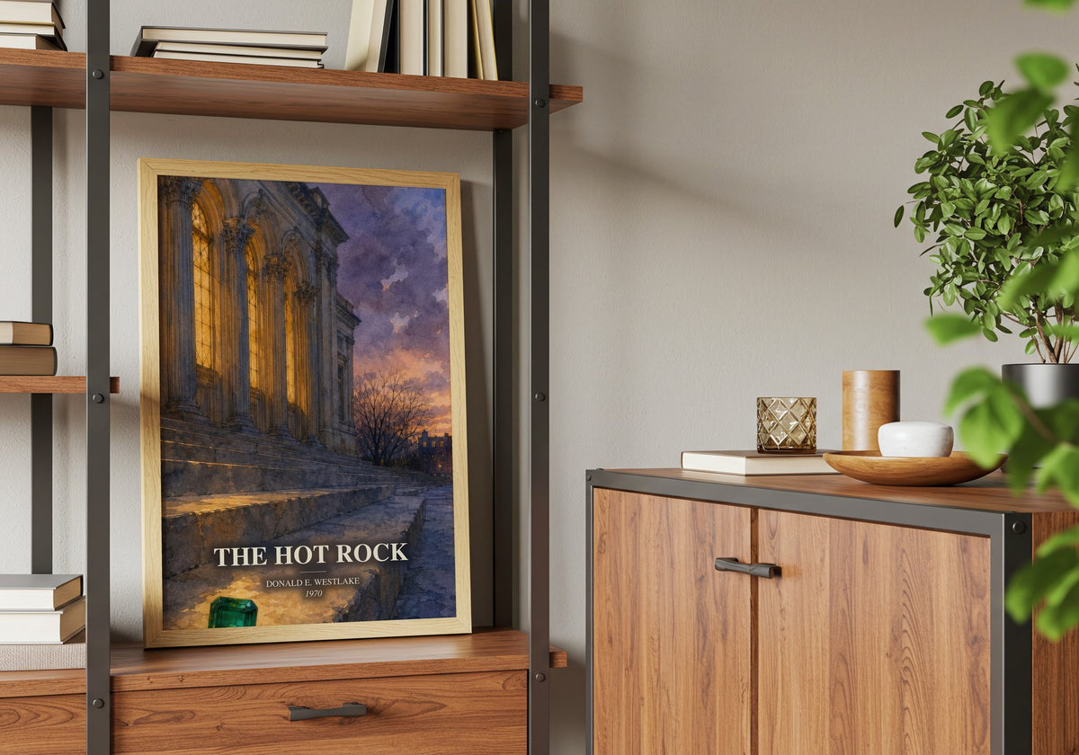 The Hot Rock book watercolour illustration paper finish options – matte satin gloss