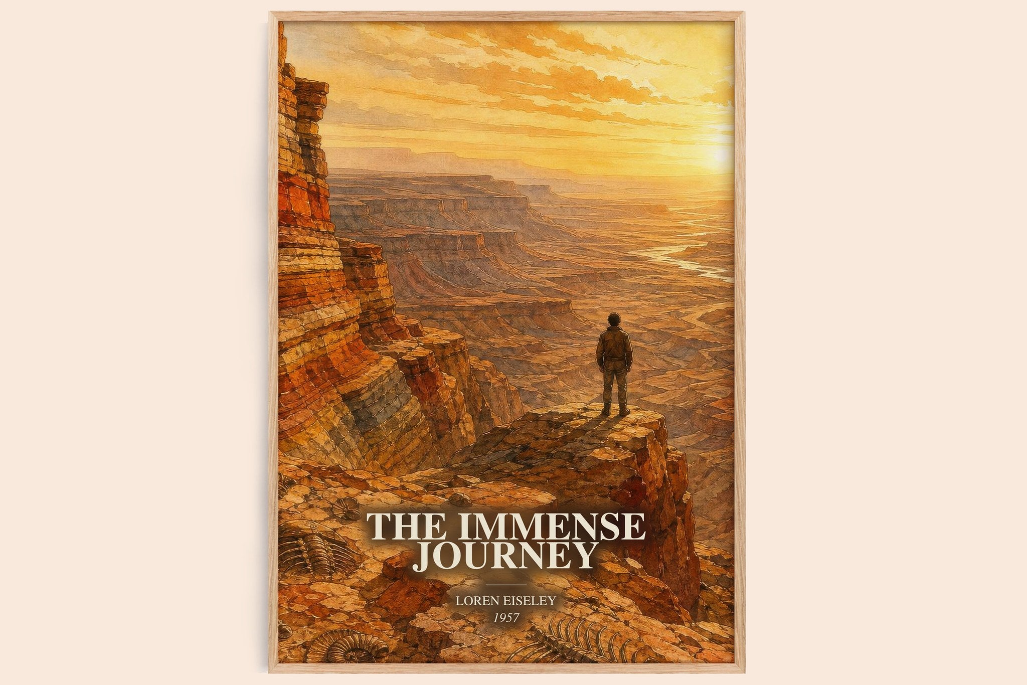 The Immense Journey Book Watercolour Illustration by Loren Eiseley