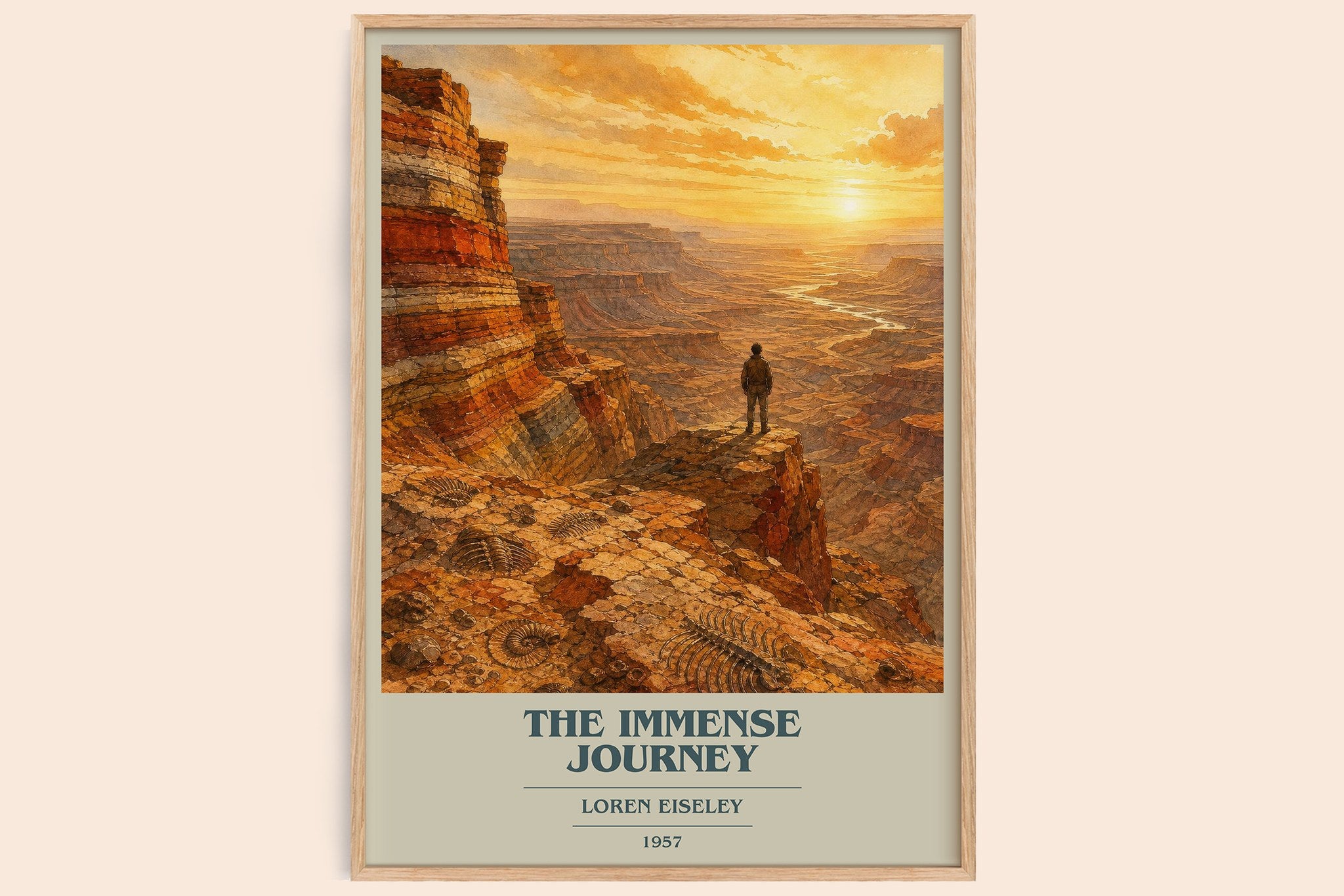 The Immense Journey Book Cover Poster by Loren Eiseley